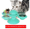 Blue With Light / Rotate Cat Toy / 1PCS