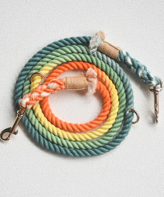 HANDS FREE DOG ROPE LEASH - FOREST SHADE-3