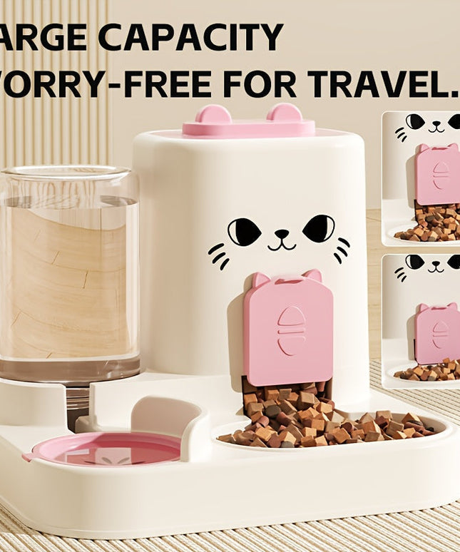 Automatic Cat Feeder and Water Dispenser Set