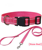 Rope Collar Rose Red
