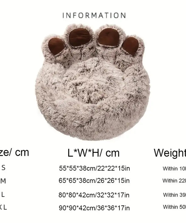 Cuddly Cute Bear Paw Shape Pet Sofa-1