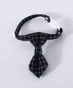 New Black Plaid Tie