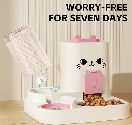 Automatic Cat Feeder and Water Dispenser Set