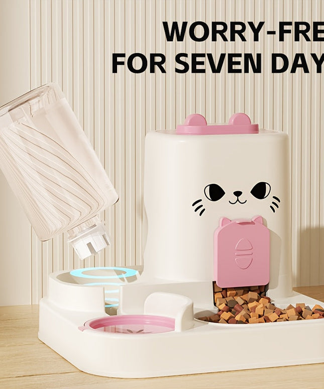 Automatic Cat Feeder and Water Dispenser Set