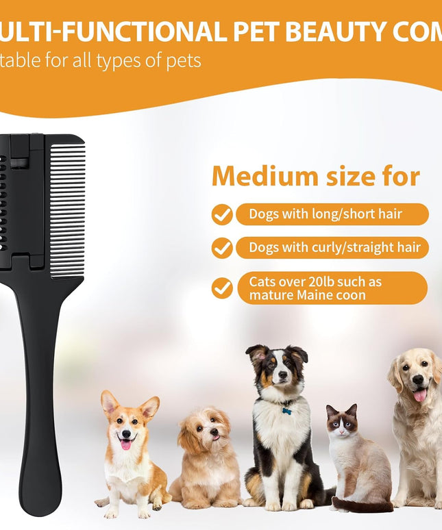 The "Trim & Groom" 2-in-1 Razor Comb (Extra Blades Included)