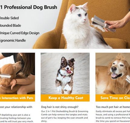 The "Master Groomer" 2-in-1 Brush (Double-Sided & All Coats)