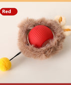 Plush Cat Ball Red