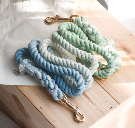 HANDS FREE DOG ROPE LEASH - OCEAN WAVE-0