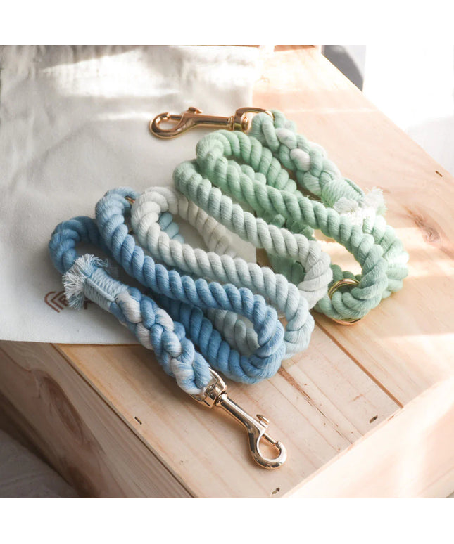 HANDS FREE DOG ROPE LEASH - OCEAN WAVE-0
