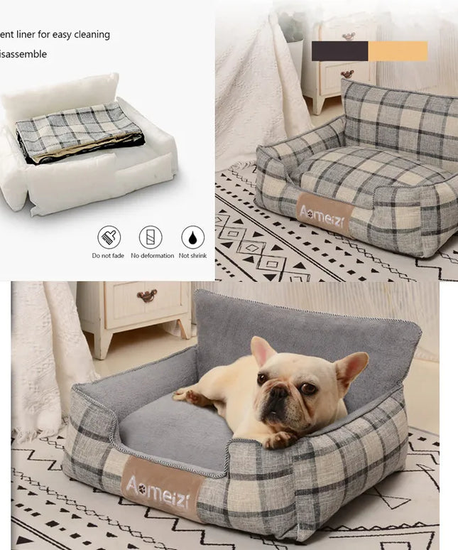 Big Dog Bed Removable Pet Sofa Bed For Small Medium Big Dogs Washable Cat House Mats Soft Pet Sleeping Beds Dog Accessories-1
