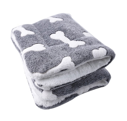 Pet Blanket Dog Bed Cat Mat Flannel Thickened Accessories Keep Warm In Winter Sleeping For Sofa Cushion Home Rug Supplies-0