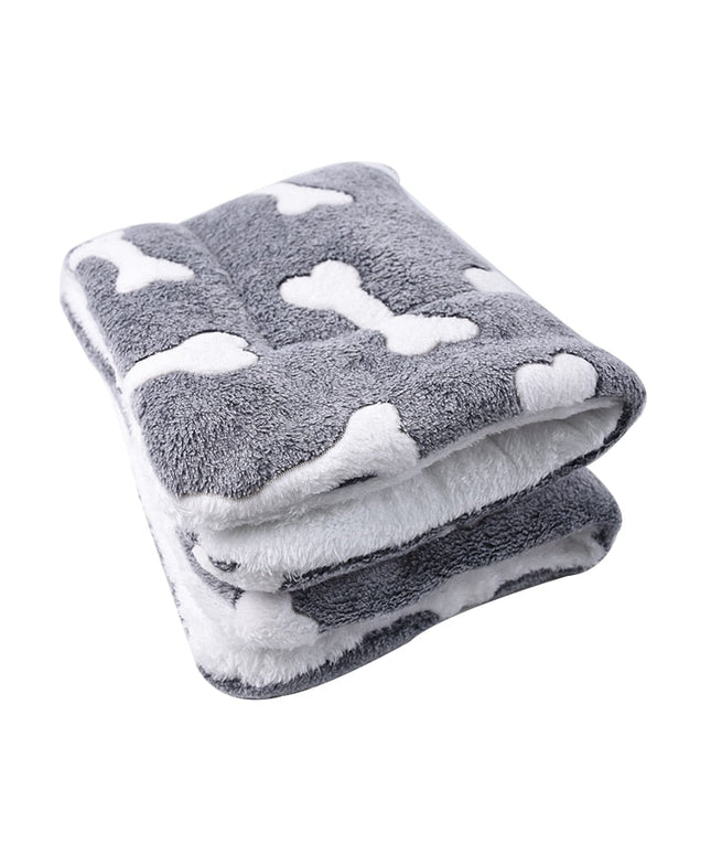 Pet Blanket Dog Bed Cat Mat Flannel Thickened Accessories Keep Warm In Winter Sleeping For Sofa Cushion Home Rug Supplies-0