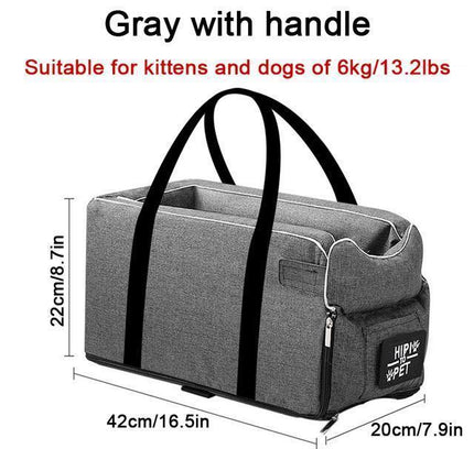 Portable Cat Dog Bed Travel Central Control Car Safety Pet Seat Transport Dog Carrier Protector For Small Dog Chihuahua Teddy-2