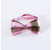 Denim Pink Plaid Bow / S17 To 32cm