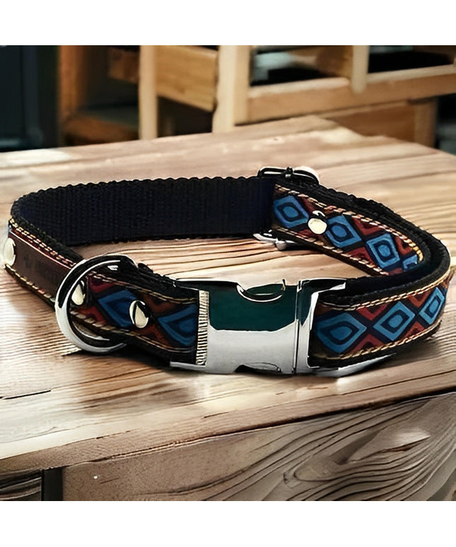 Athena's Personalised Cotton Dog Collar-0