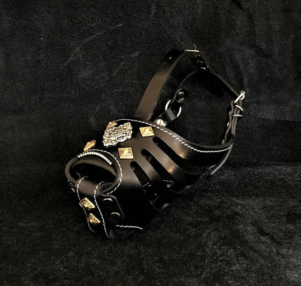 'Aztec'' Basket Muzzle Black-0