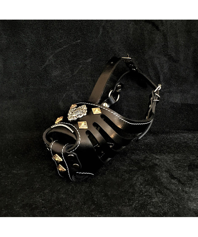'Aztec'' Basket Muzzle Black-0