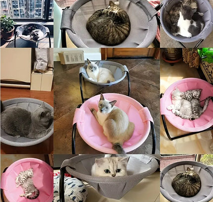 Cozy Cat Hammock Bed | Elevated Design, Breathable Mesh, Easy-Clean, Supports 15lbs-3