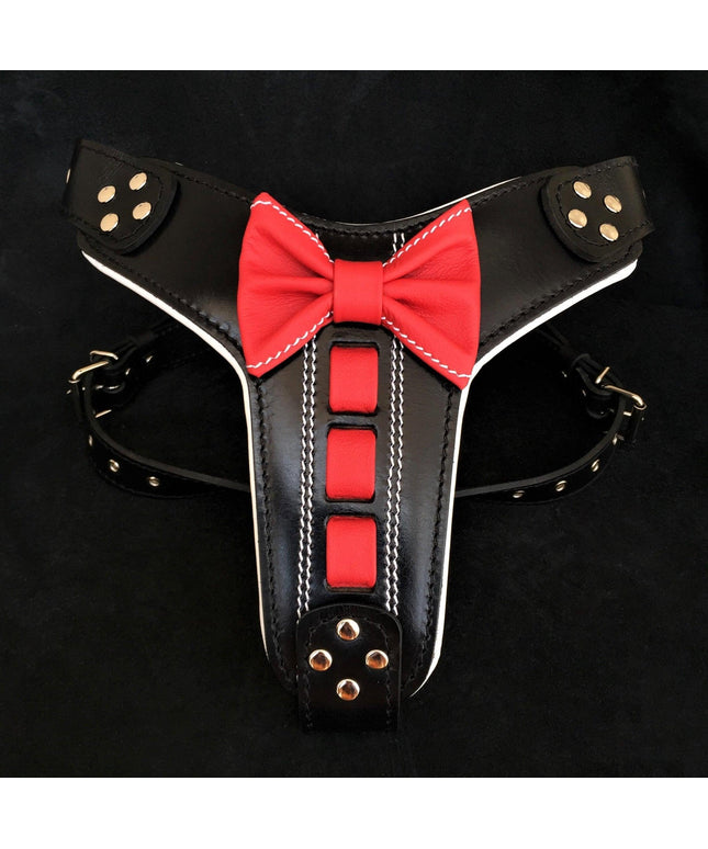 Bestia ''Bowtie'' leather harness-0