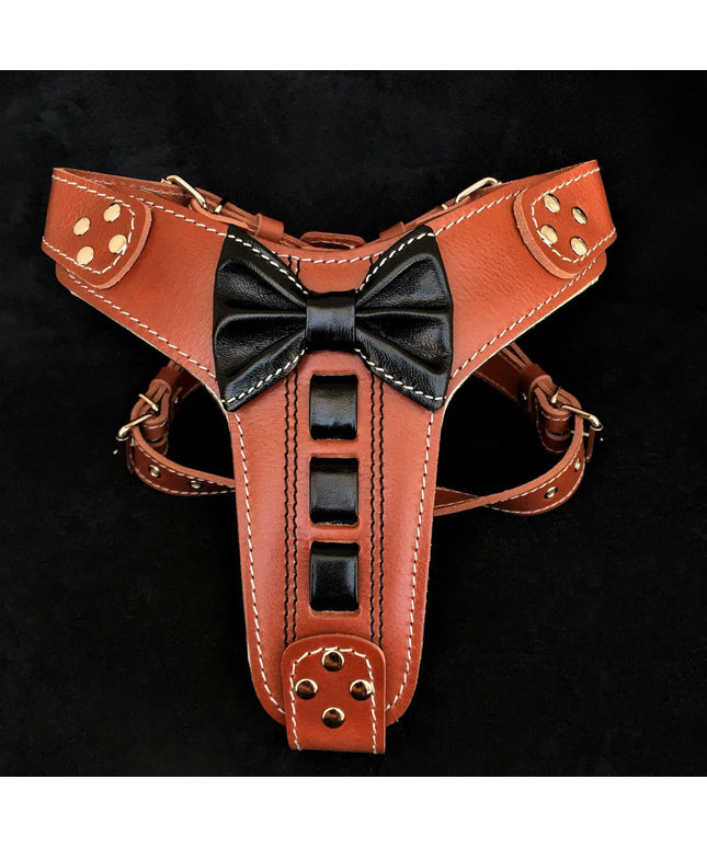 Bestia ''Bowtie'' leather harness-0