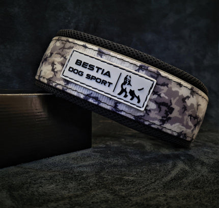 BESTIA DOG SPORT COLLAR GREY CAMO-1