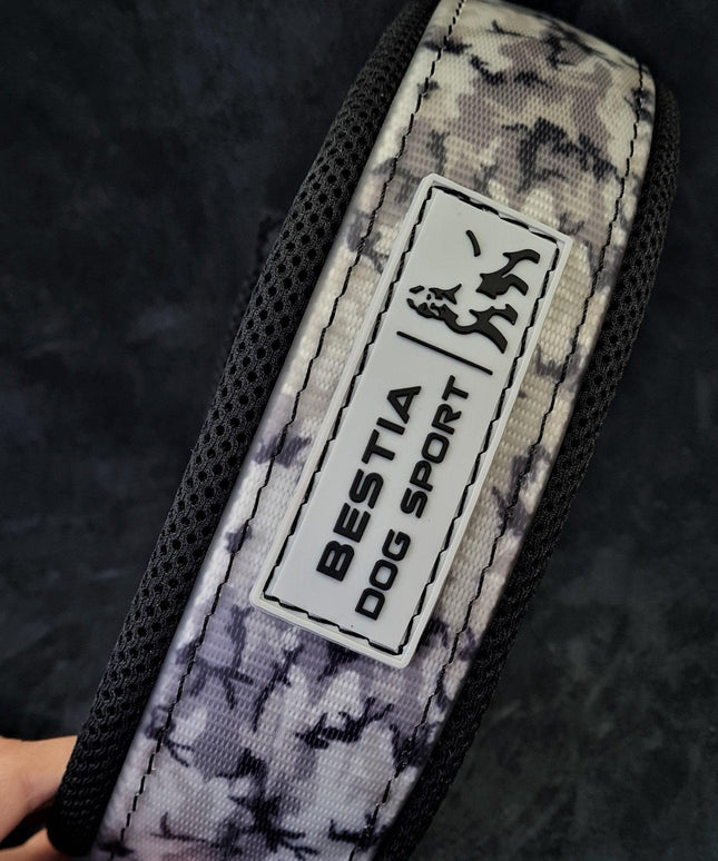 BESTIA DOG SPORT COLLAR GREY CAMO-2