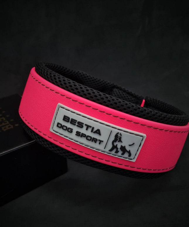 BESTIA DOG SPORT COLLAR NEON PINK-1