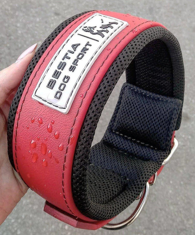 BESTIA DOG SPORT COLLAR RED-2