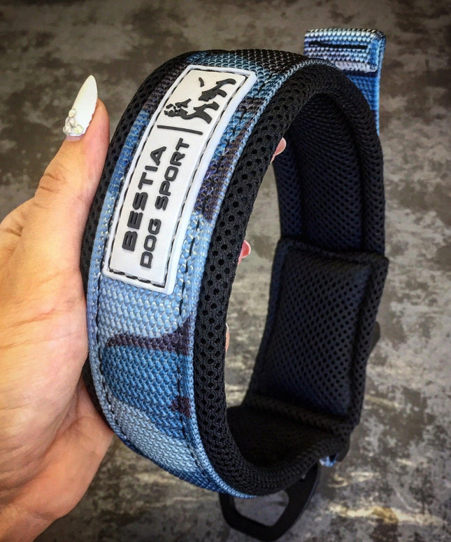 BESTIA DOG SPORT FAST RELEASE COLLAR BLUE-2
