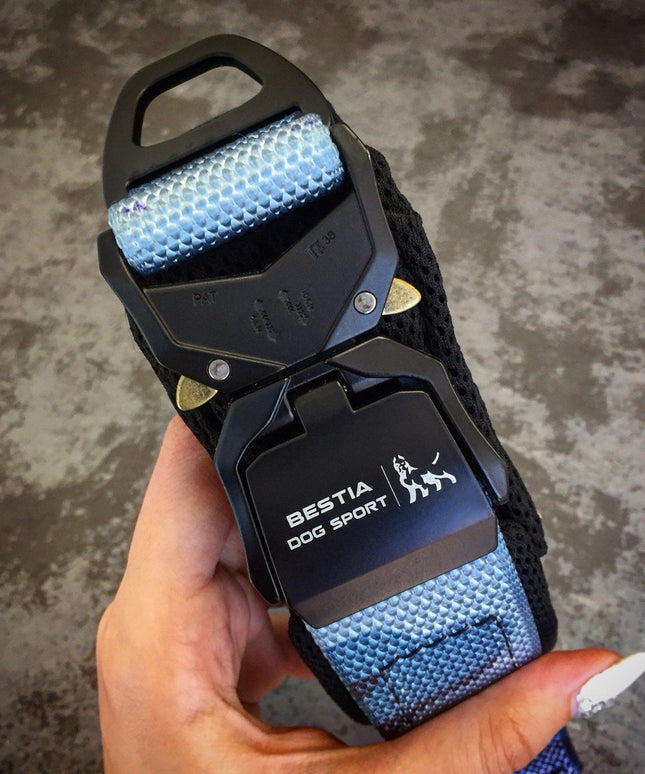 BESTIA DOG SPORT FAST RELEASE COLLAR BLUE-3