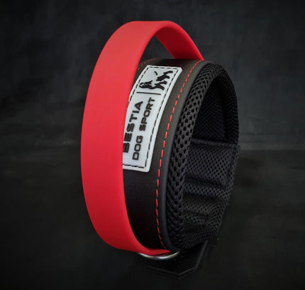 BESTIA DOG SPORT RED HANDLE COLLAR-1