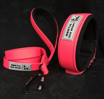 BESTIA DOG SPORT TACTICAL LEASH NEON PINK-2