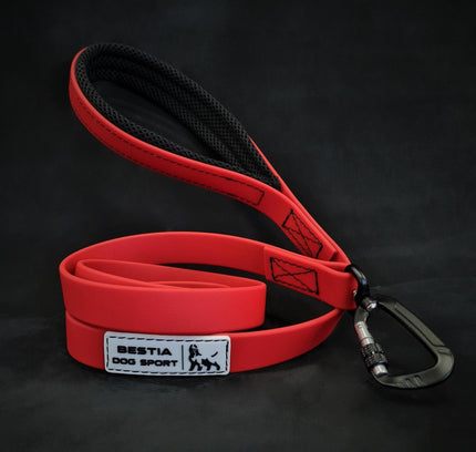 BESTIA DOG SPORT TACTICAL LEASH RED-1