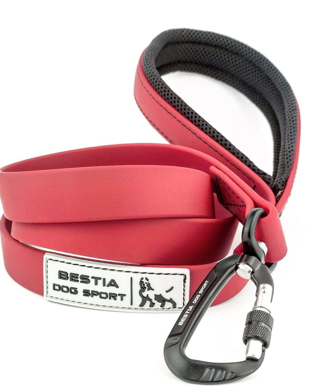 BESTIA DOG SPORT TACTICAL LEASH RED-2