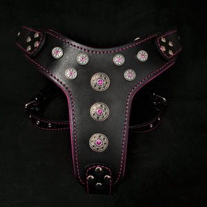 'Bijou'' harness Black & Pink for big dogs