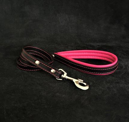 Black leather leash-0