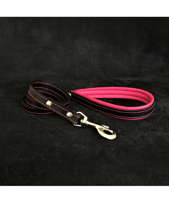 Black leather leash-0