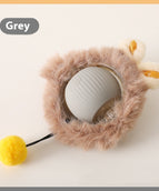 Plush Cat Ball Gray