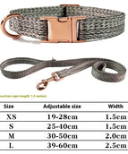 Grey collar rope