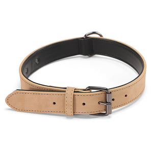 Pet Microfiber Leather Engraved Adjustable Anti-lost Collar