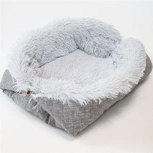 Autumn And Winter Dual-use Plush Pet Bed