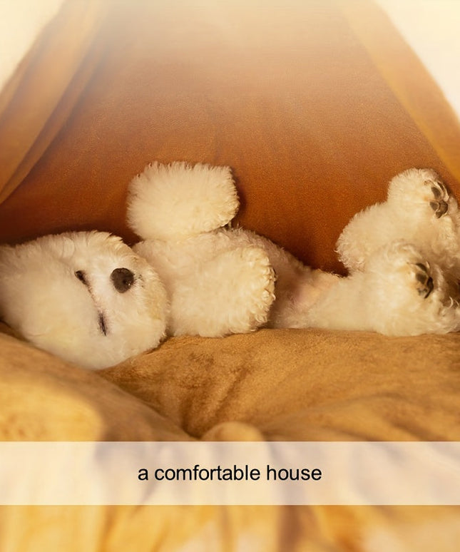 Cartoon Reindeer Pet Tent Dog Cat House-1