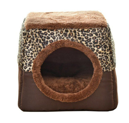 Detachable Soft Kennel Cat Bed Breathable Cat Pet Cave House Sleeping Bag Mat Pad Tent Pets Winter Warm Cozy Beds 11 Colors-8