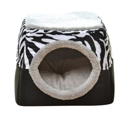 Detachable Soft Kennel Cat Bed Breathable Cat Pet Cave House Sleeping Bag Mat Pad Tent Pets Winter Warm Cozy Beds 11 Colors-1