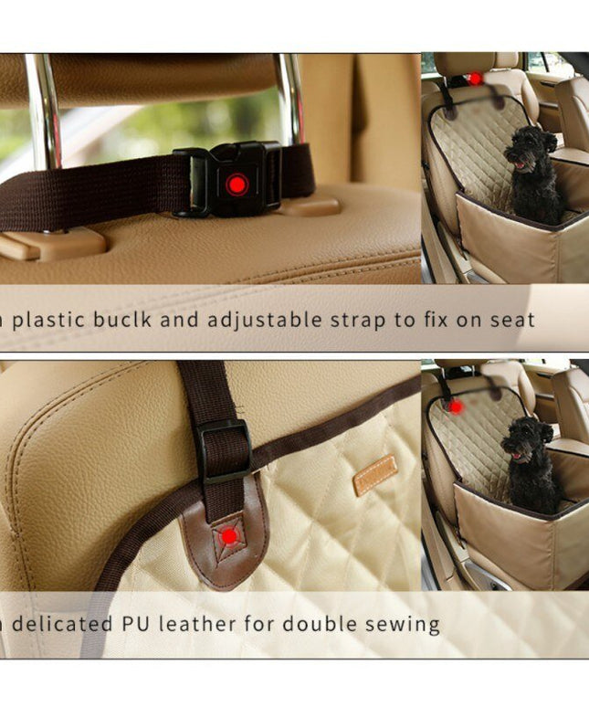 Dog Car Front Seat Cover Protector 2 in 1 Carrier for Dogs Folding Cat Car Booster Seat Cover Anti-Slip Pet Car Carrier Suppiles-4
