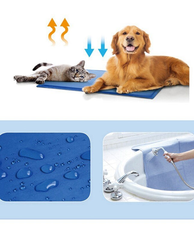 Dog Mat Cooling Summer Pad Mat For Dogs Cat Blanket Breathable Pet Dog Bed Washable For Small Medium Large Dogs Car-4