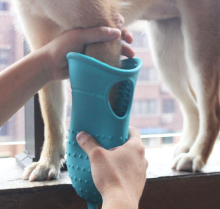 Dog Paw Cleaner Cup Soft Silicone Combs Portable Outdoor Pet Foot Washer Cup Paw Clean Brush Quickly Wash Foot Cleaning Bucket-0