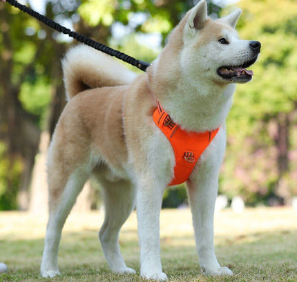 Dog Soft Adjustable Harness Pet Large Dog Walk Out Harness Vest Collar Hand Strap for Small Medium Large Dogs-2