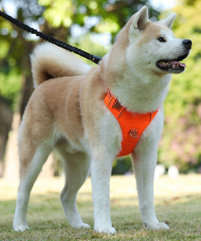 Dog Soft Adjustable Harness Pet Large Dog Walk Out Harness Vest Collar Hand Strap for Small Medium Large Dogs-2