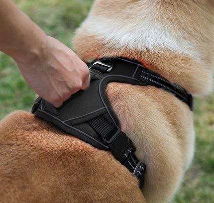 Dog Soft Adjustable Harness Pet Large Dog Walk Out Harness Vest Collar Hand Strap for Small Medium Large Dogs-0